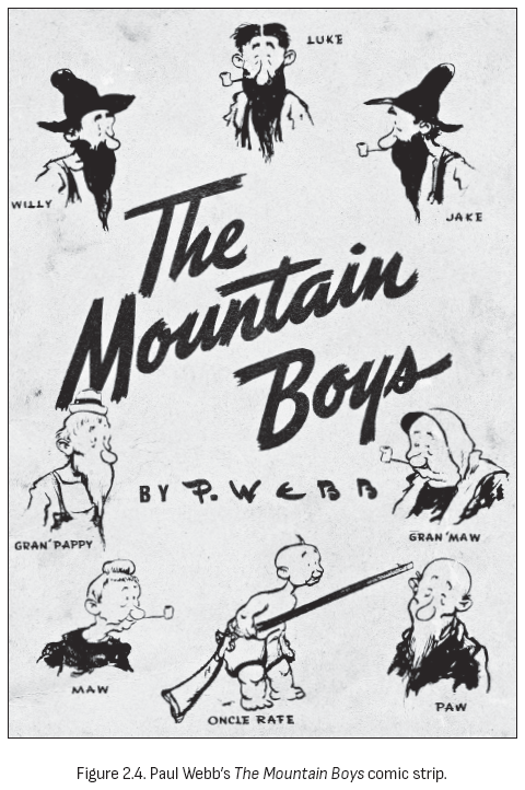 图2.4. Paul Webb的《Mountain Boys》连环漫画。