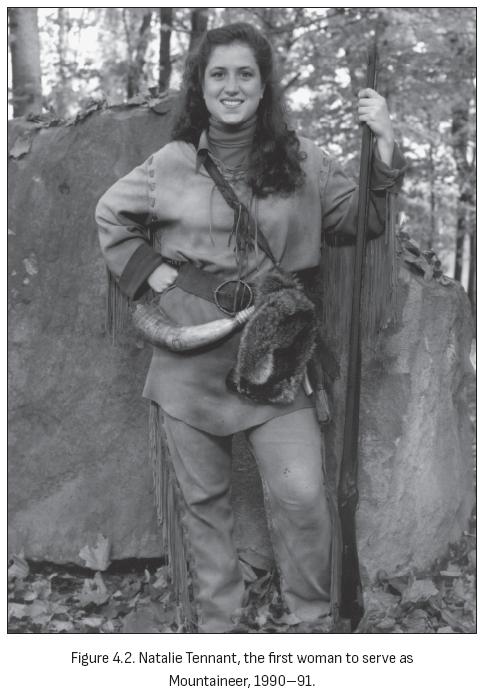 图4.2. 娜塔莉·坦南特,1990-91年担任山地人的第一位女性。